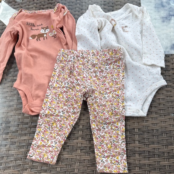 Carter's Pink and Red Long Sleeve Tees - Picture 3 of 6